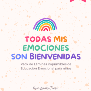 Todas mis emociones son bienvenidas - Pack de láminas para niños